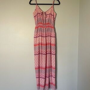 Runway Story Colorful Multi Print Maxi Dress